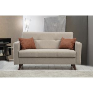 Polya - Bež Sofa na Razvlačenje za Dva Sjedišta
