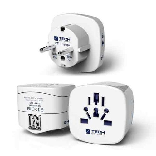 Travel Blue adapter i USB punjač dual Svijet za Europu (956) slika 1