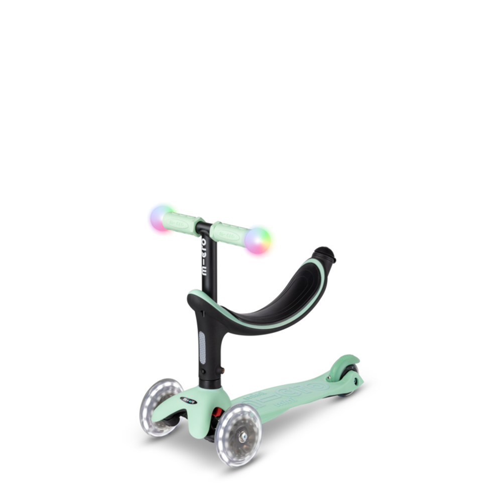 Micro Romobil Mini2Grow Deluxe Magic LED, Mint slika 3