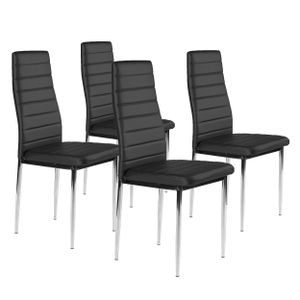 Set garniture od 4 stolice - crna