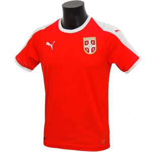 754921-01 Puma Ts Dres Serbia Home Shirt Ss 754921-01