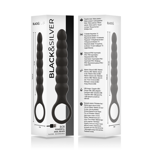 Black&amp;Silver Bob Analni Vibrator slika 4