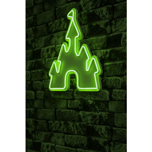 Wallity Ukrasna plastična LED rasvjeta, Castle - Green slika 1