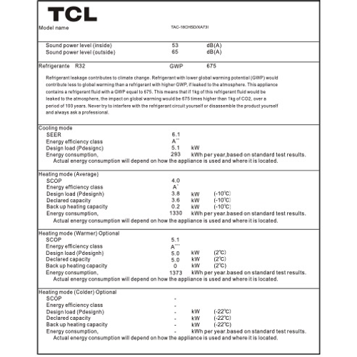 TCL klima uređaj Elite Inverter 5,1kW - TAC-18CHSD/XA73I slika 5