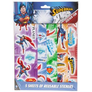 DC SUPERMAN 5 SHEET STICKER PACK