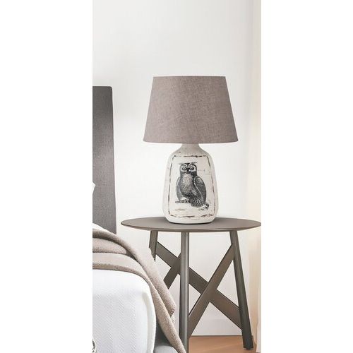 Rabalux Dora stona lampa E27 max40W bela/sivo sova slika 5