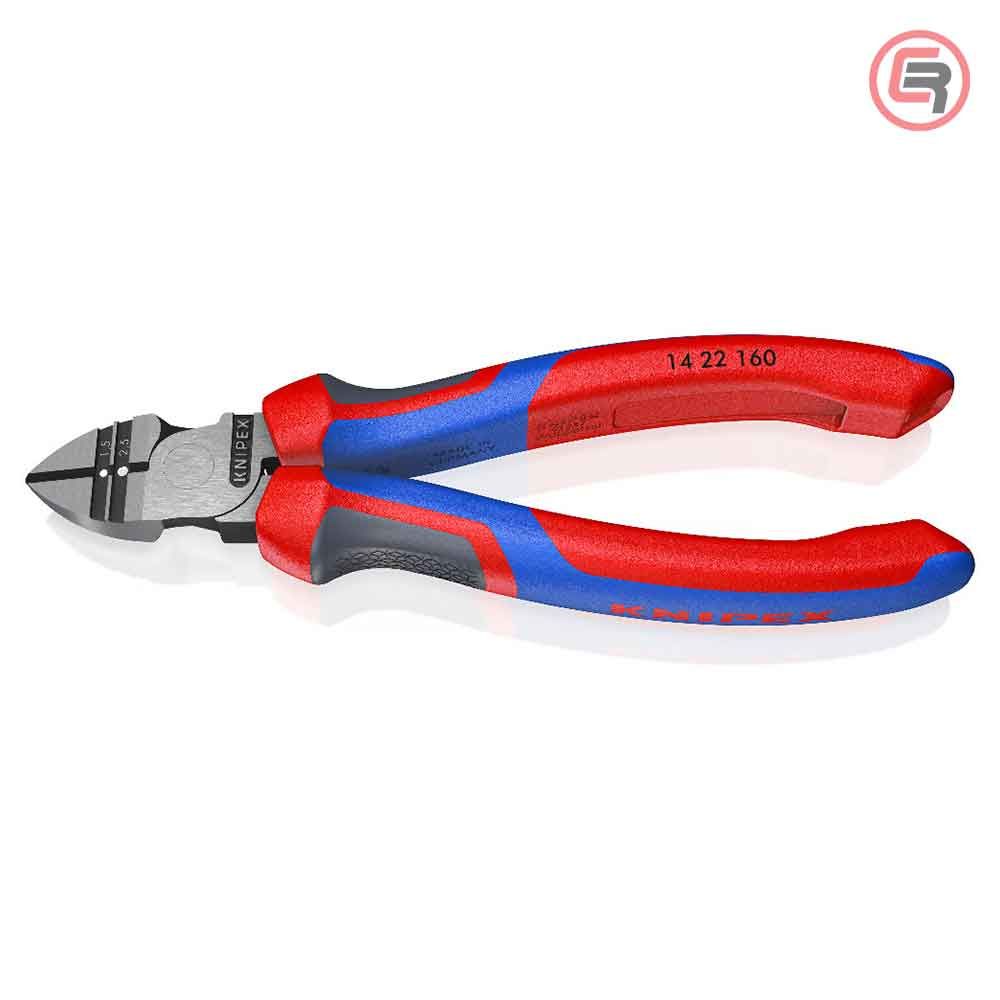 Knipex Kliješta Bočna Sječa - Sječice / Skidanje Izolacije 160 mm - 14 22 160 slika 1