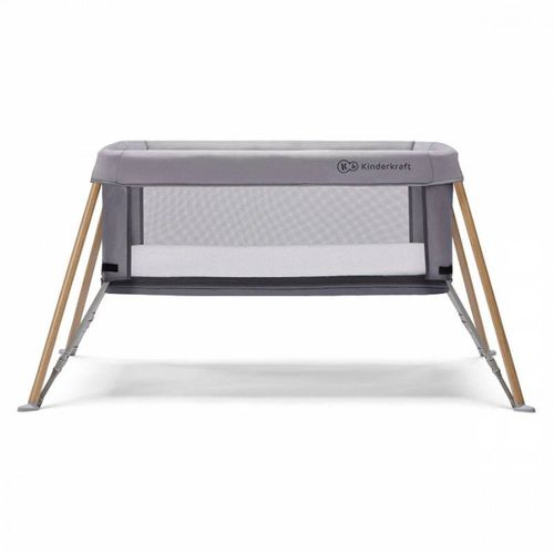 Kinderkraft Prenosivi Krevetac Movi Grey&Wood slika 2