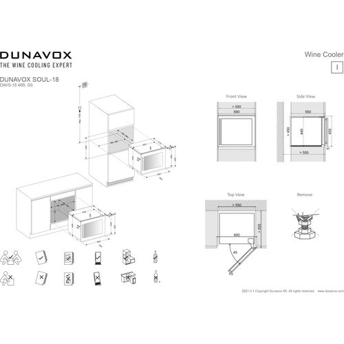 DAVS-18.46B DUNAVOX vinska vitrina slika 9