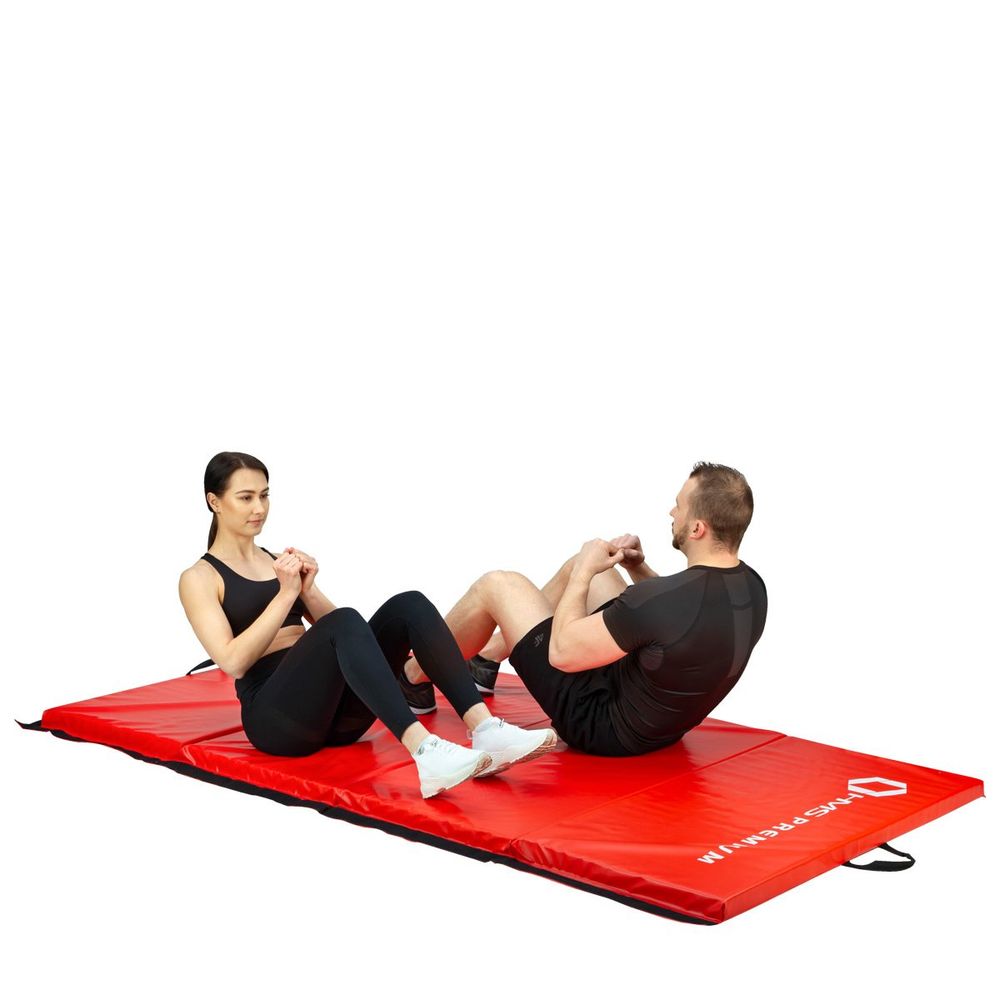 Mgs01 gimnastički sklopivi madraci 2400x1200mm crveni hms premium slika 2