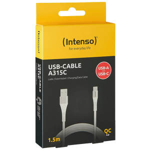 (Intenso) USB kabel za smartphone, USB-A to USB type C, 1.5 met. - USB-Cable A315C
