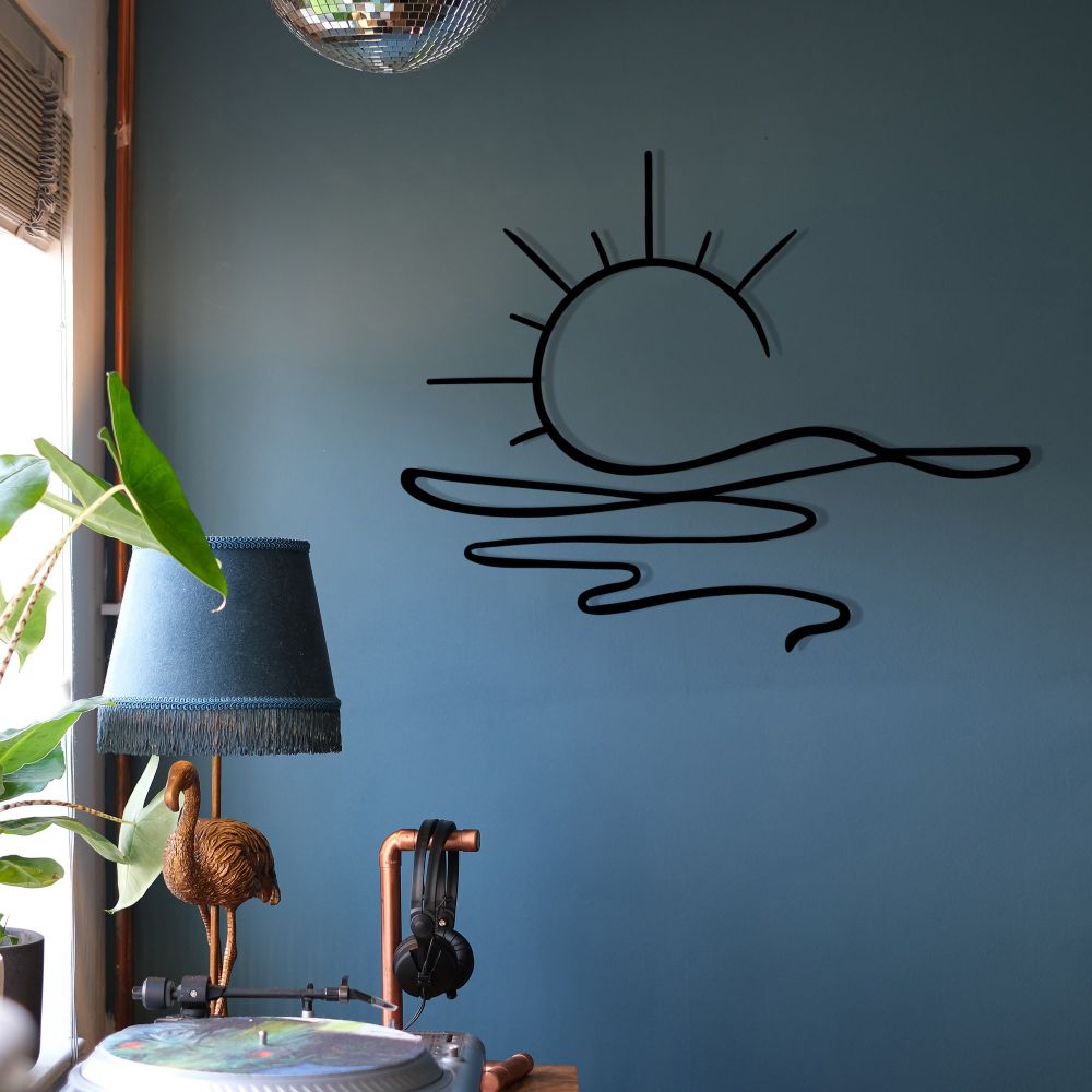 Decorative metal wall accessory Alborada, colour: black slika 3