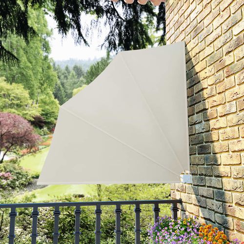 Sklopiva bočna tenda krem 140 x 140 cm slika 33