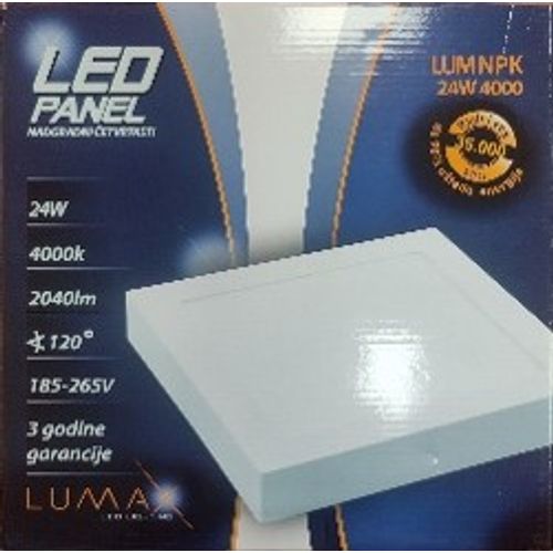 Led Panel ECO LUMNPO-24W 4000K Nadgradni-Okrugli 1700lm slika 1