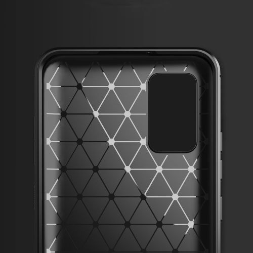 Carbon Case Fleksibilna TPU futrola za Samsung Galaxy A02s EU crna slika 5