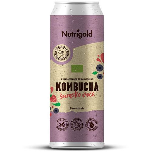 Nutrigold Kombucha Šumsko voće - Organska 330ml  slika 1