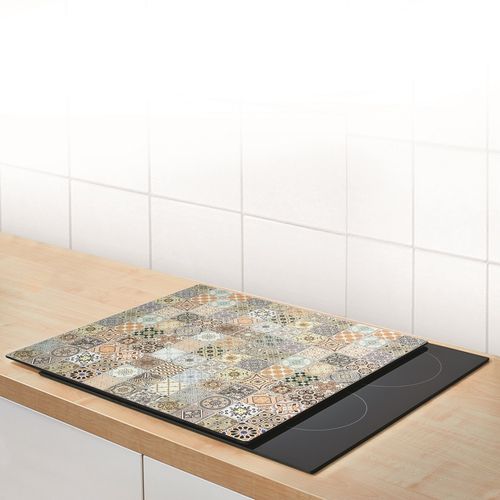 Zeller Stakleni pokrov za ploču za kuhanje "Mozaik", staklo, 56x50 cm, 26326 slika 9