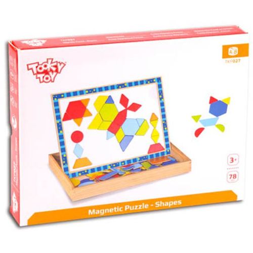 Tooky Toy Magnetne Puzzle Oblici TKF027, 78kom slika 4