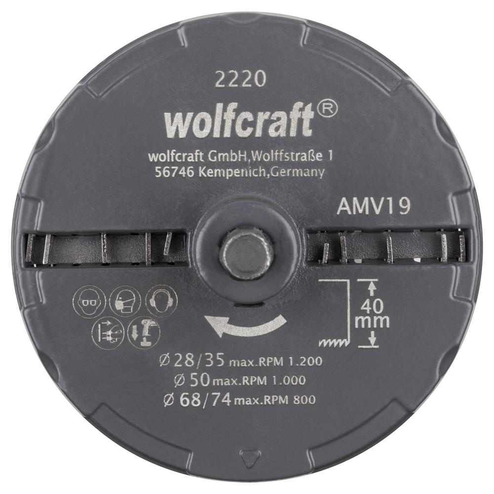 Wolfcraft Set Pila Za Rupe 28, 35, 50, 68, 74 mm / 40 mm Professional / 5 dijelni - 2220000 slika 3