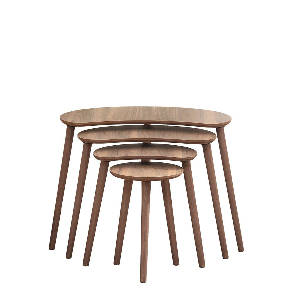 Nesting Table Moon - Set od 4 komada u boji orah slika 6
