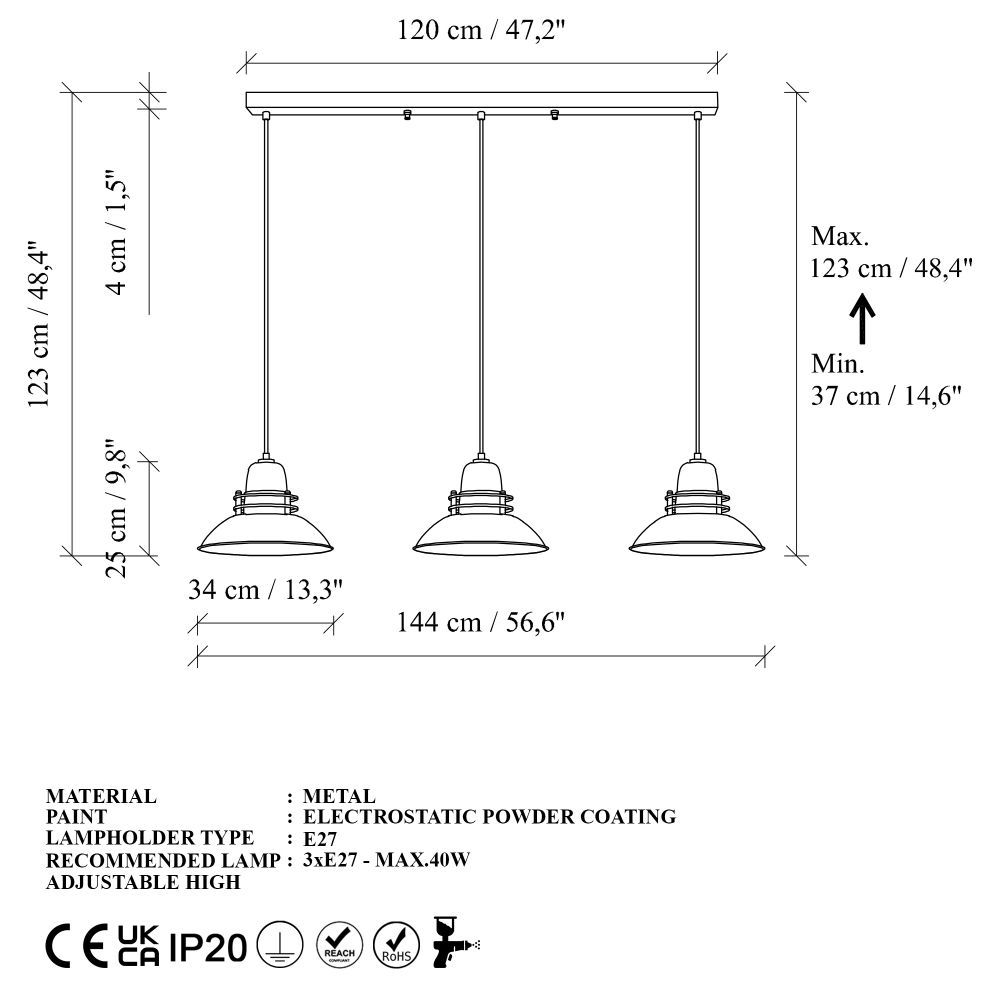 Luster Tıbet – 3735-3 – boja: crna slika 7