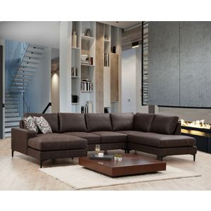 Atelier Del Sofa Kutna garnitura, Smeđa, Porto Corner (CHL-02-C-EOT) - Brown