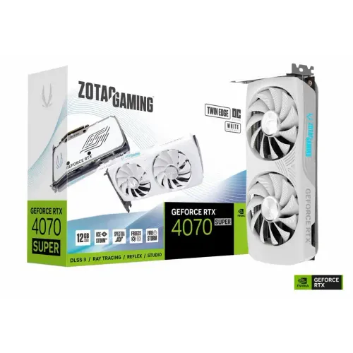 Zotac GAMING GeForce RTX 4070 Super Twin Edge OC White ED 12GB DDR6 192 bit HDMI/3xDP Grafička karta  slika 1