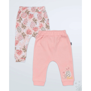 Miniworld Donji dio trenerke za bebe - Coral, 2kom