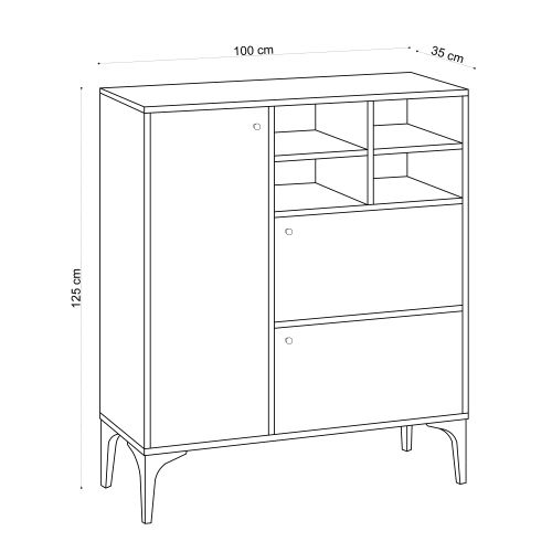 Ewa - Sapphire Oak Sapphire Oak Console slika 5