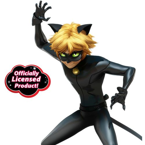 Svečana odjeća za djecu Miraculous: Tales of Ladybug &amp; Cat Noir Transformation Set - Cat Noir 4 Dijelovi Crna Pisana slika 2