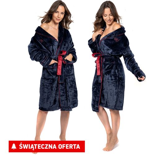 Ženski kućni ogrtač Roger Navy Red XL slika 30