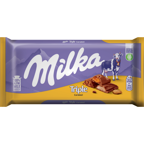 Milka čokolada triple caramel 90g slika 1