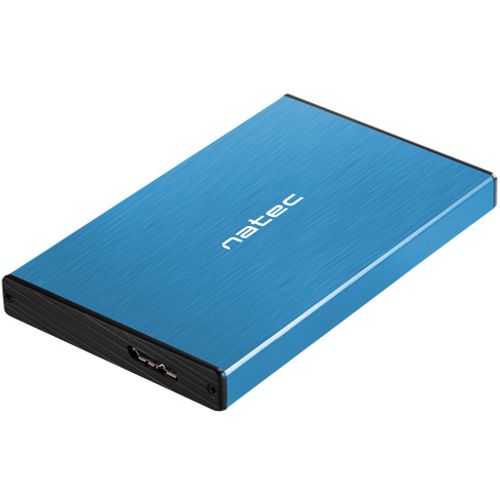 Natec NKZ-1280 RHINO GO, HDD/SSD External Enclosure 2.5",  SATA III, USB3.0, Aluminium, Blue slika 5