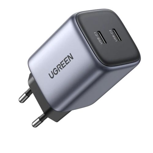 Kućni punjač UGREEN, Nexode Mini, 45W (25W+20W), 2x USB-C slika 1