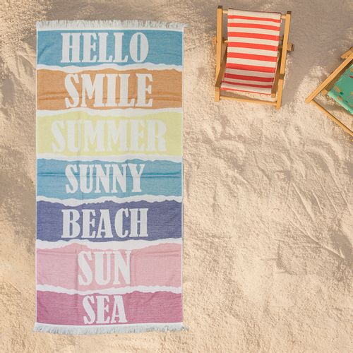 Plažni peškir BEACH MASTER 70x140 - Hello/Smile - HSN slika 1