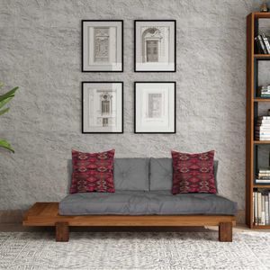 Lounger CPT8312-200, boje teak i siva
