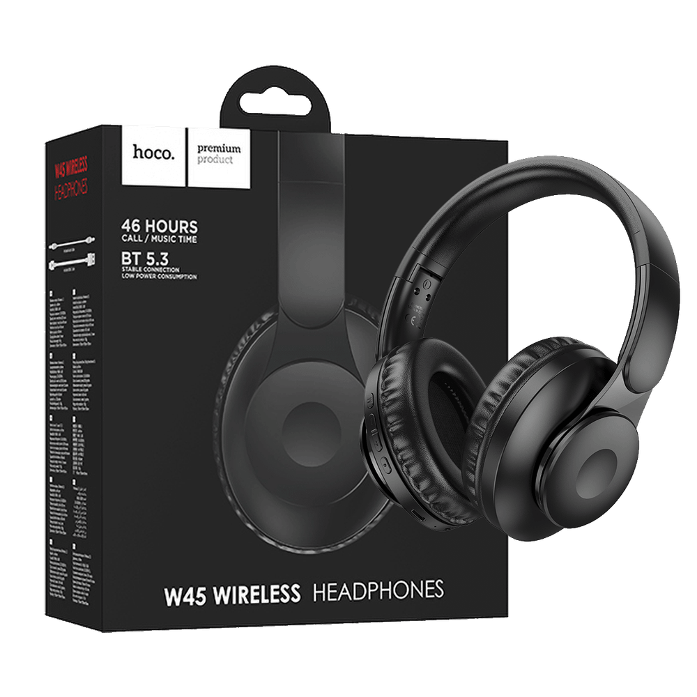 hoco. Slušalice bežične, Bluetooth - W45 Enjoy, Black slika 1