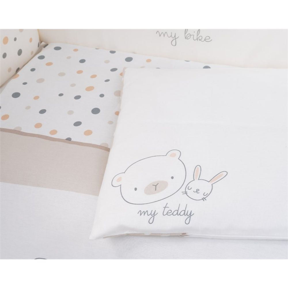 Kikka Boo Set posteljine sa ogradicom My Teddy 70x140cm slika 3