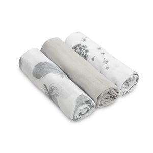 Muslin pelene 3 kom – sivo