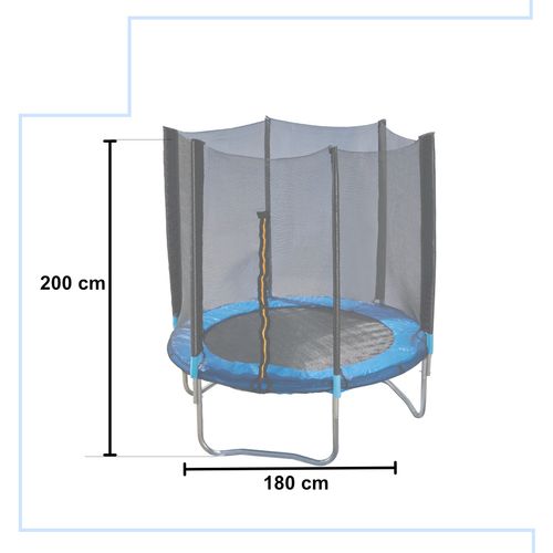 Vrtni trampolin 180x200cm slika 4