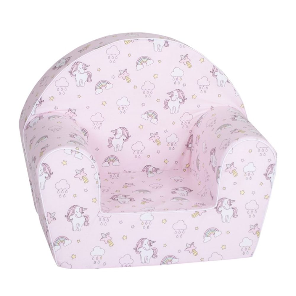 Delsit Dječija fotelja DT8 Unicorns, Pink slika 1