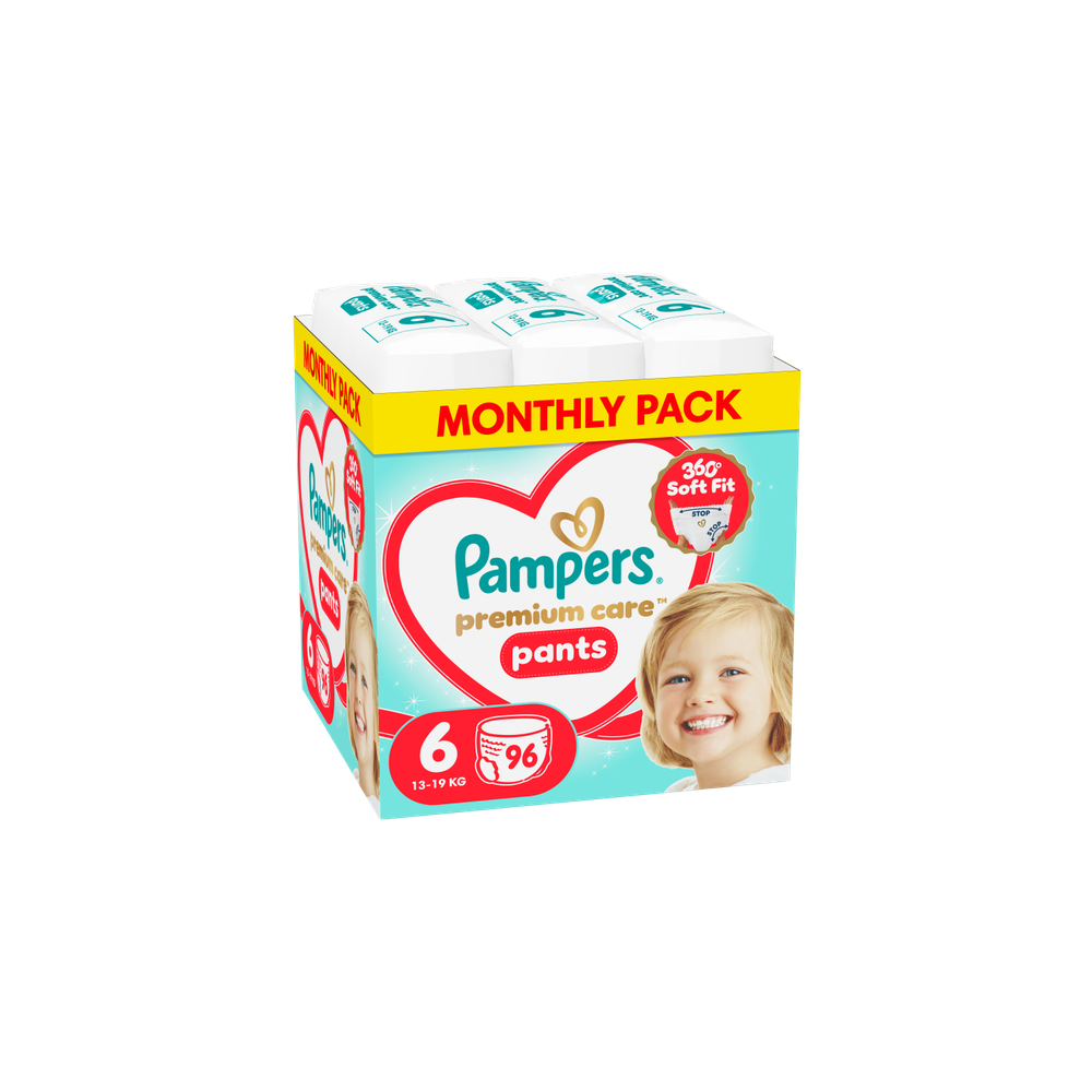 Pampers Premium Care Pants pelene gaće mjesečno pakovanje slika 4