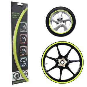 Fluorescentna Traka Za Felge Zelena (Set 16 Naljepnica)