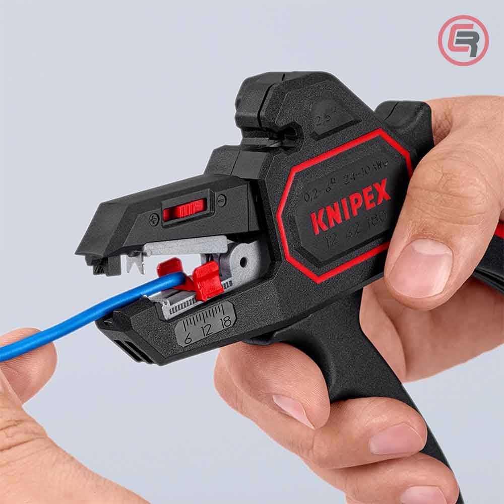 Knipex Kliješta Za Skidanje Izolacije 0,2 - 6,0 mm2 Automatska - 12 62 180 slika 4