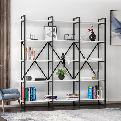 Elston 1800 4 - Black, White Black
White Bookshelf slika 2