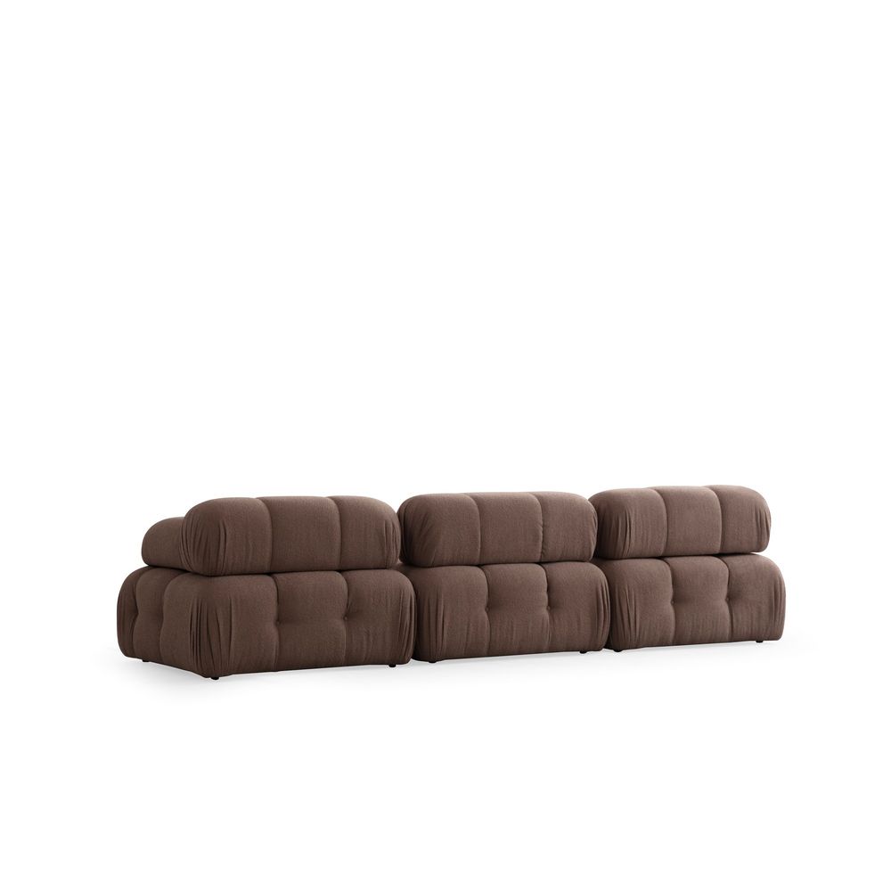 Doblo 3 Sjedala sa Pouffom (L1-O1-1R-Pouffe) - Kafeni Ugaoni Sofe slika 4