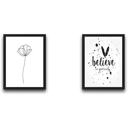 Wallity Uokvirena slika (2 komada), Believe Set slika 2