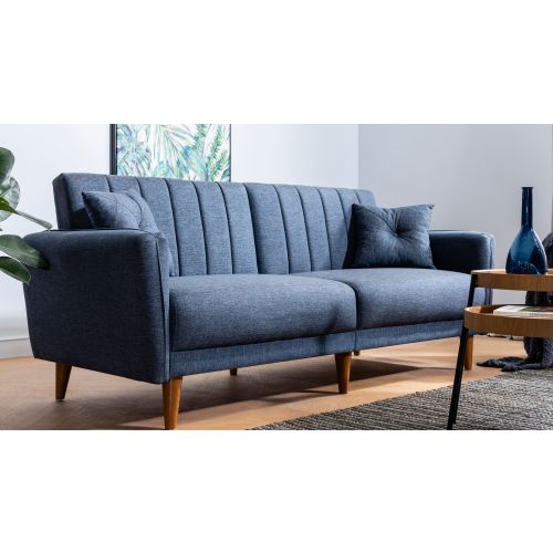 Komplet troseda i fotelje Atelier Del Sofa Aqua-TKM06-1048 u tamnoplavoj boji slika 4