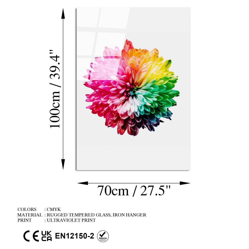 UV-202 Dekorativna Slika na Kaljenom Staklu, 70 x 100 cm, Višebojna slika 8