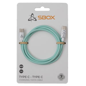 Sbox KABEL USB 3.0 TYPE C -> USB 3.0 TYPE C M/M 1M Zeleni - 60W